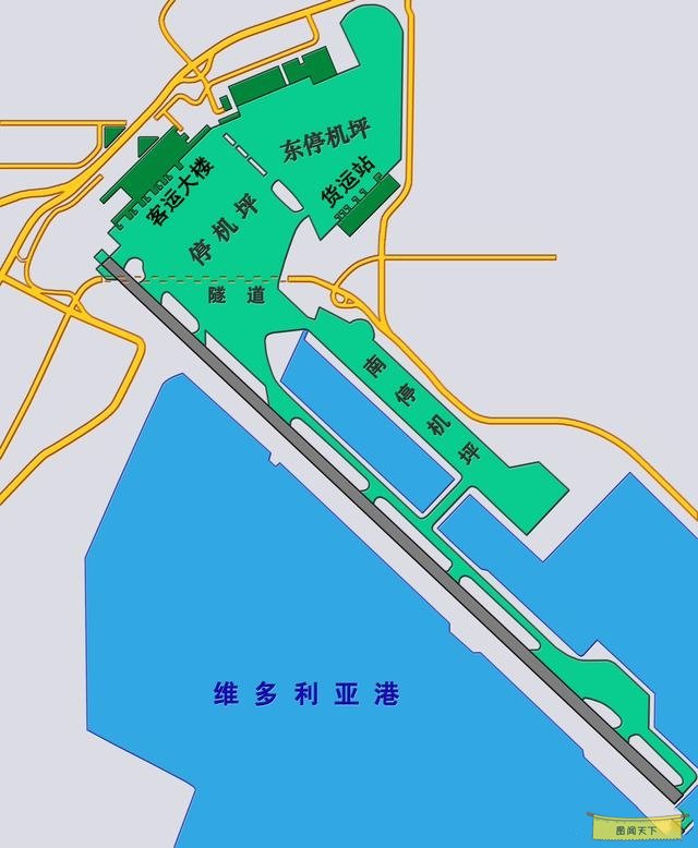 维多利亚港 地图图片