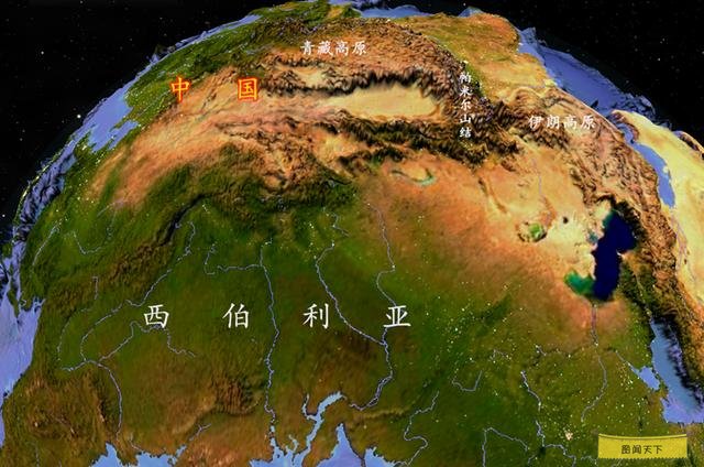 西伯利亚卫星地图图片